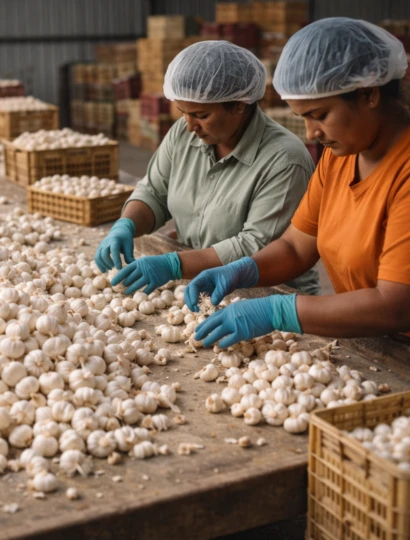 Fresh Garlic Grading
