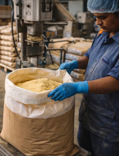 Export Packaging of Onion Powder